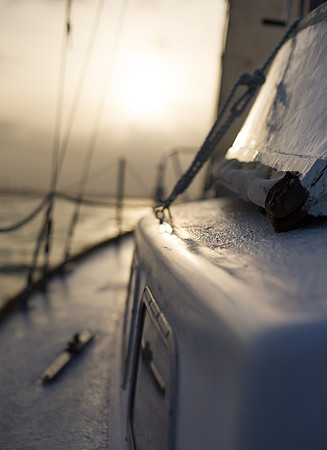 sail boat sunset